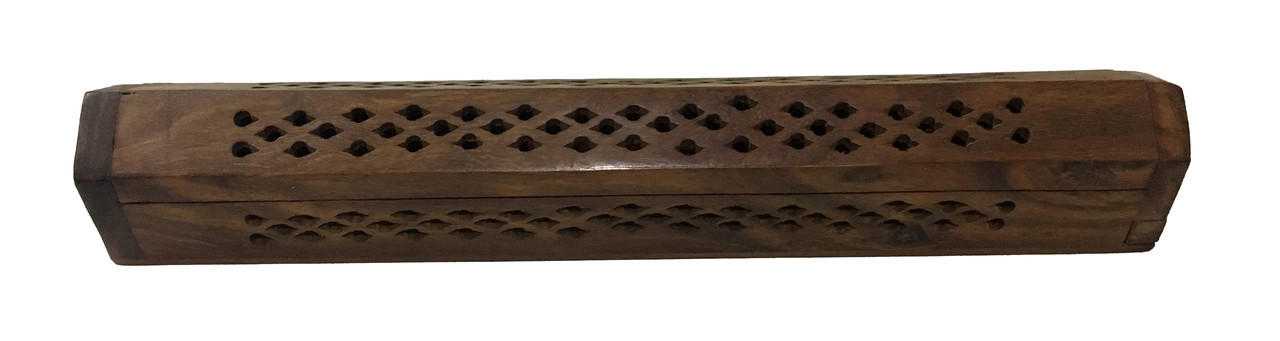 Wooden Slim Coffin Box 12'' (Assorted )