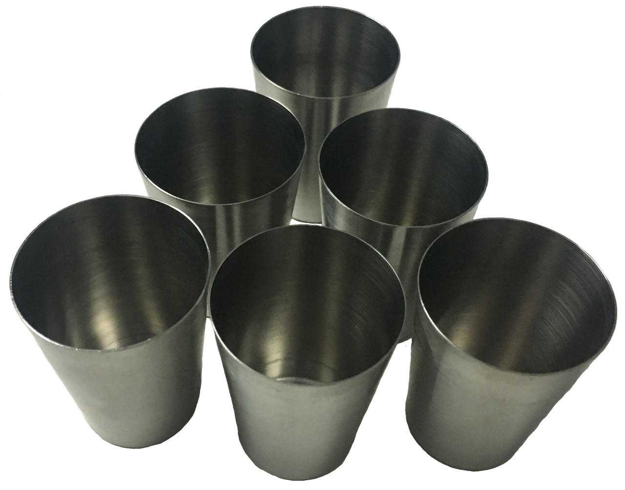 Stainless Steel Shot Glass 2 oz. (set of 6)