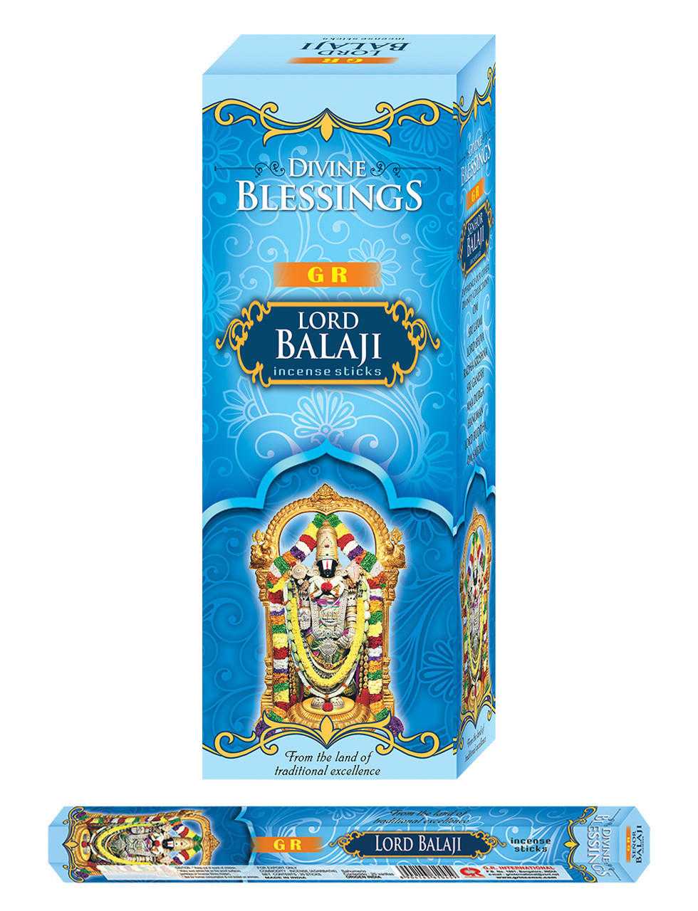 GR Incense Sticks Hexa Lord Balaji balaji Incense Religious Incense Sticks VD Importers Inc.