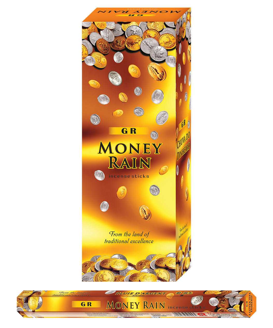 GR Incense Sticks Hexa Money Rain GR GR Incense VD Importers Inc.