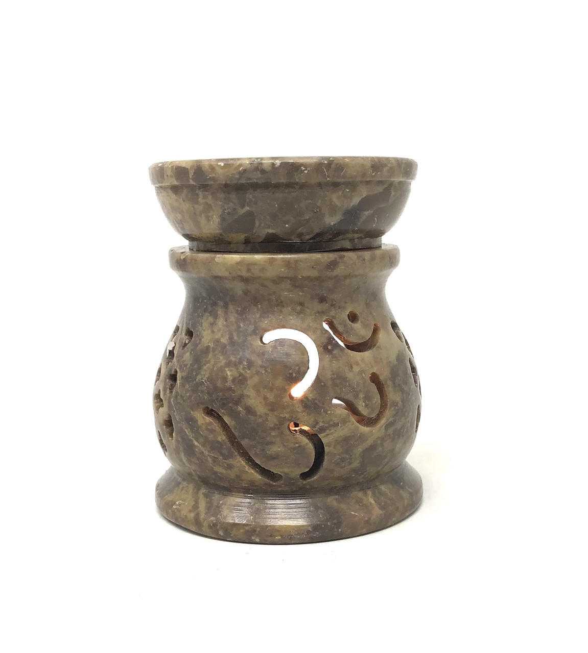 Stone Aroma Lamp 3''H (Om) Aroma Oils & Lamps VD Importers Inc.
