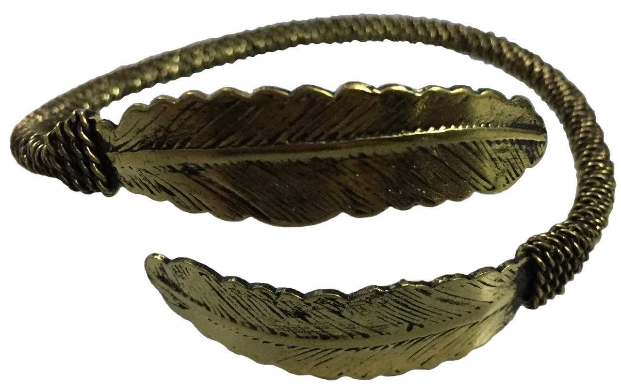 Brass Bracelet (Leaf) Metal Bracelets VD Importers Inc.