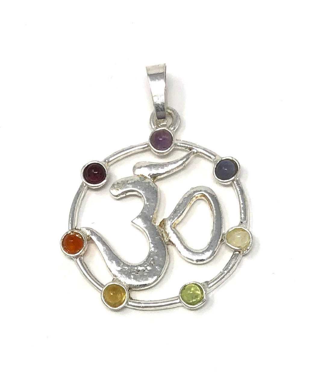 Om 7 Chakra pendant