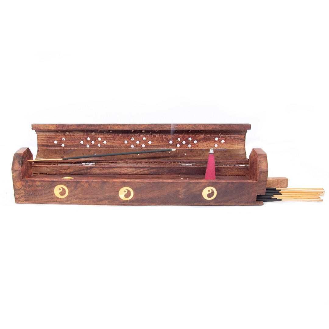 Wooden Coffin Box (Yin Yang)