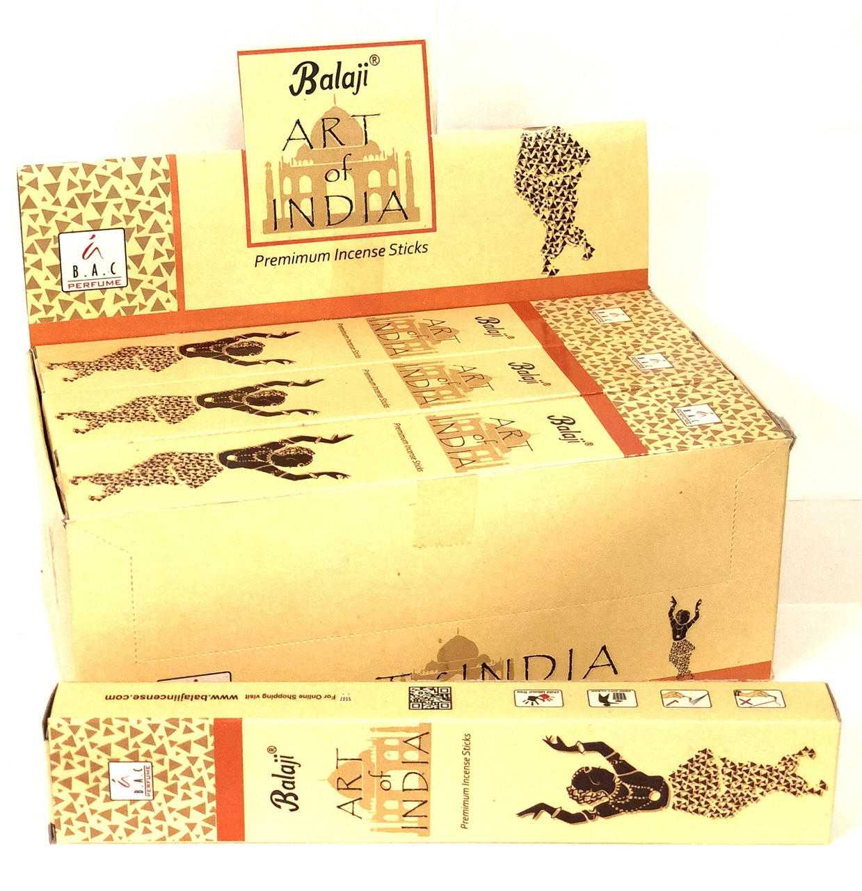 Balaji Art of India incense 15grams (pack of 12) balaji Incense Incense Sticks VD Importers Inc.