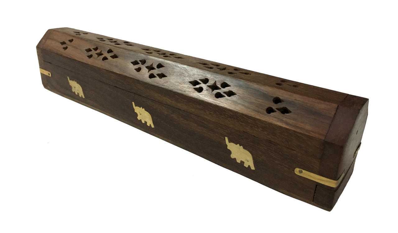 Wooden Coffin Box (Elephant)