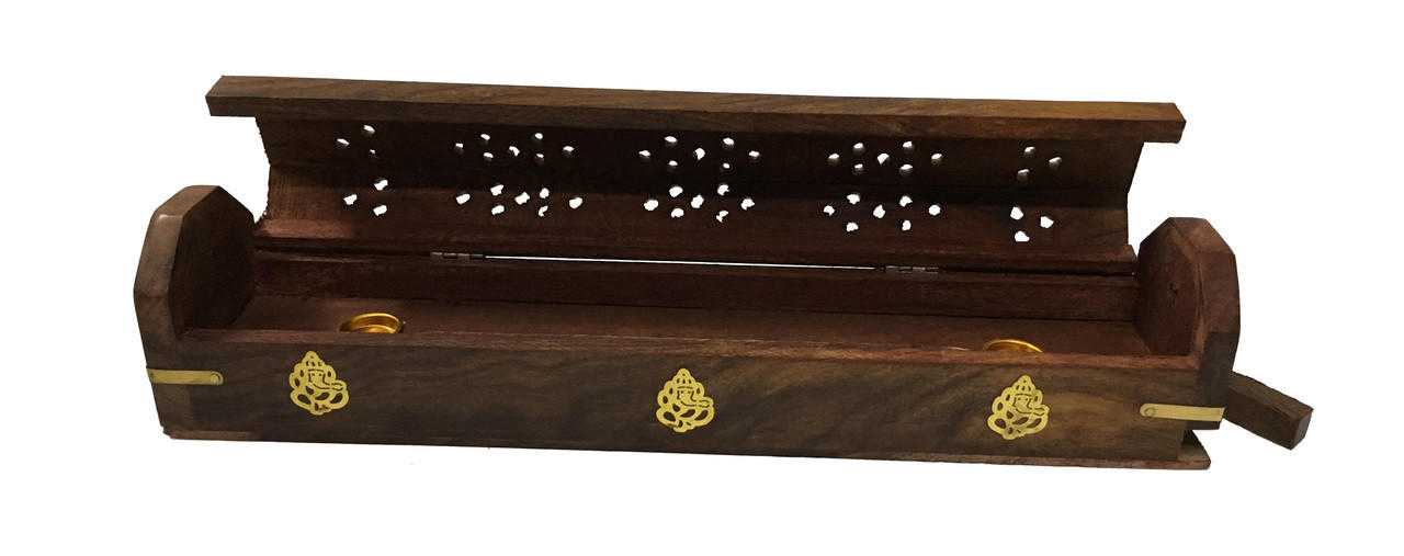 Wooden Coffin Box (Ganesha)