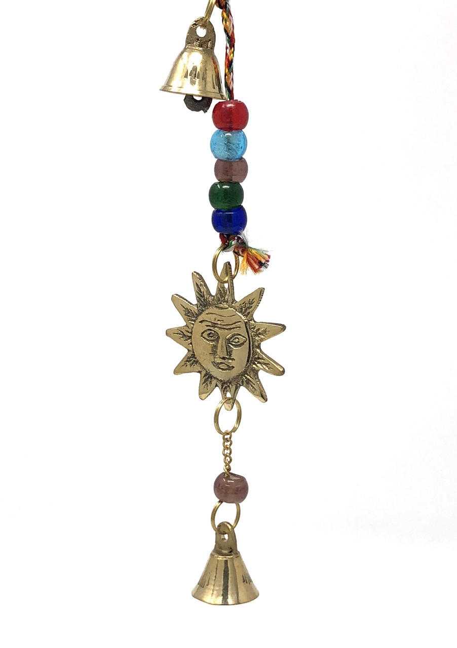 Brass Wind Chime String with Sun Bells & Chimes VD Importers Inc.