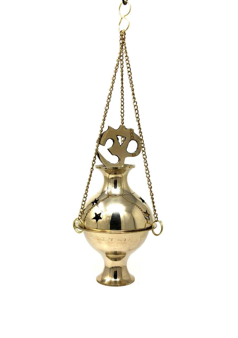 Brass Hanging Burner, Om Cone Burners VD Importers Inc.