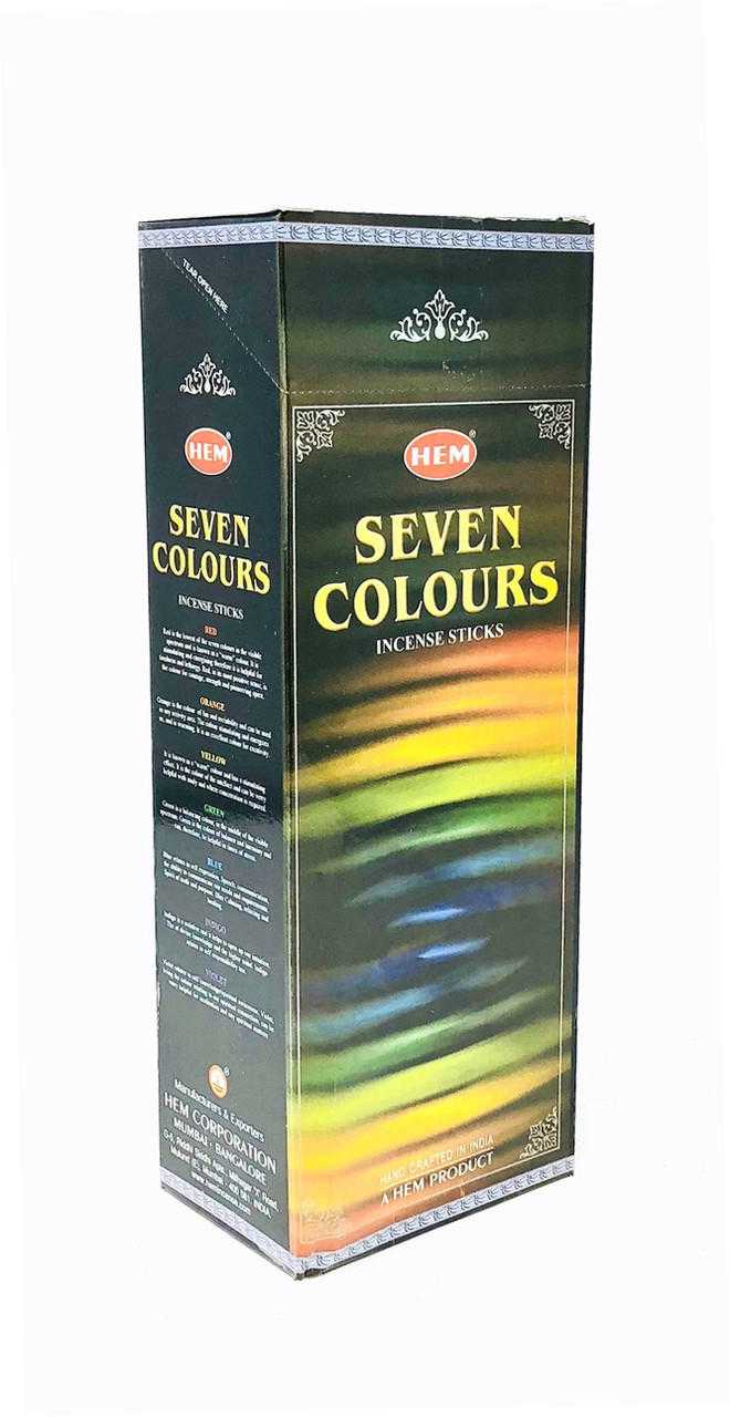 Hem 7 Colours Hexa (pack of 6) Hem Incense Sticks VD Importers Inc.