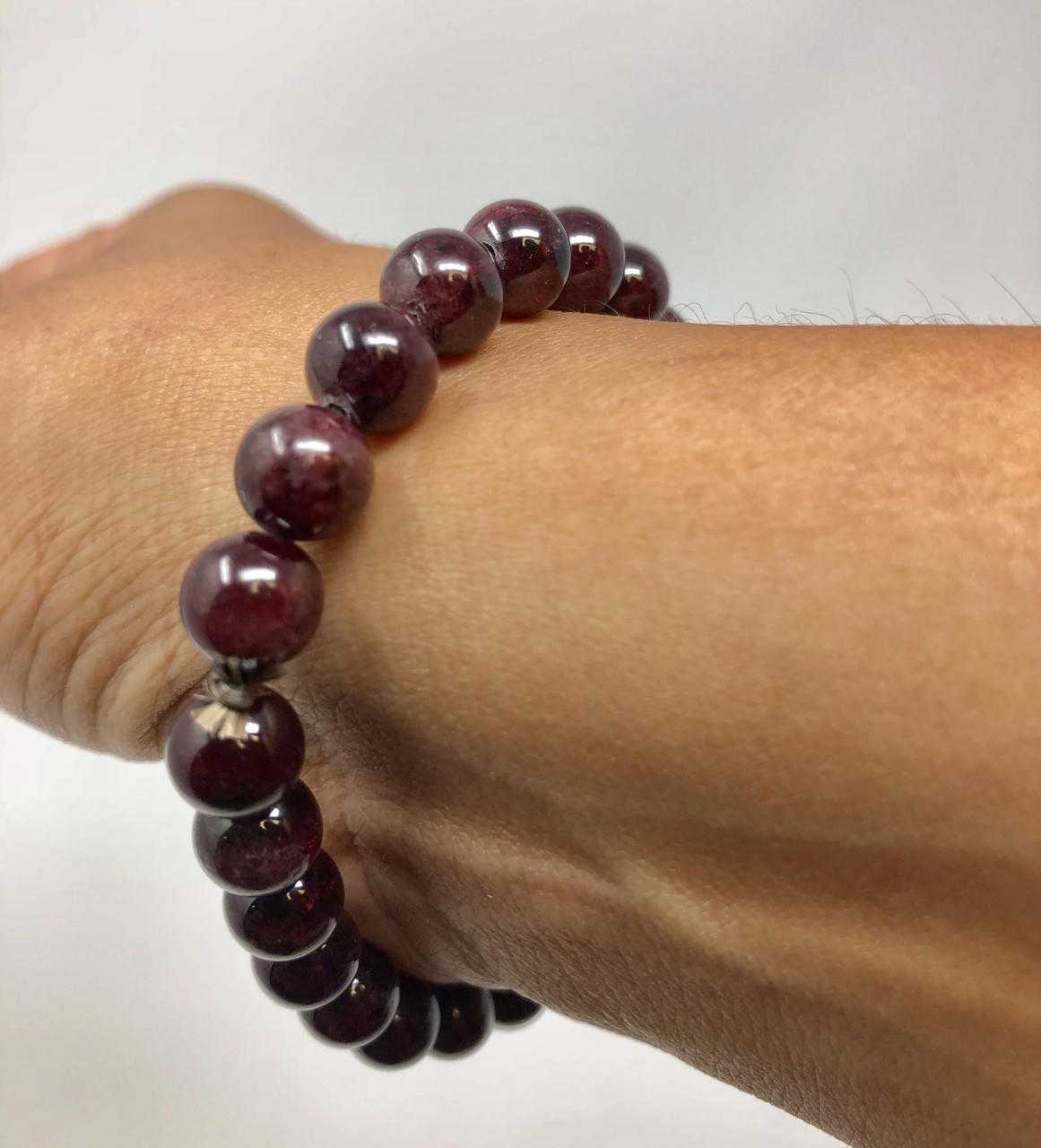 #9 Red Garnet 8mm bracelet