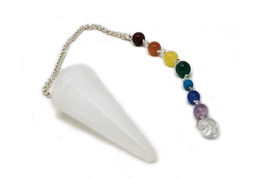 Selenite chakra chain Pendulum