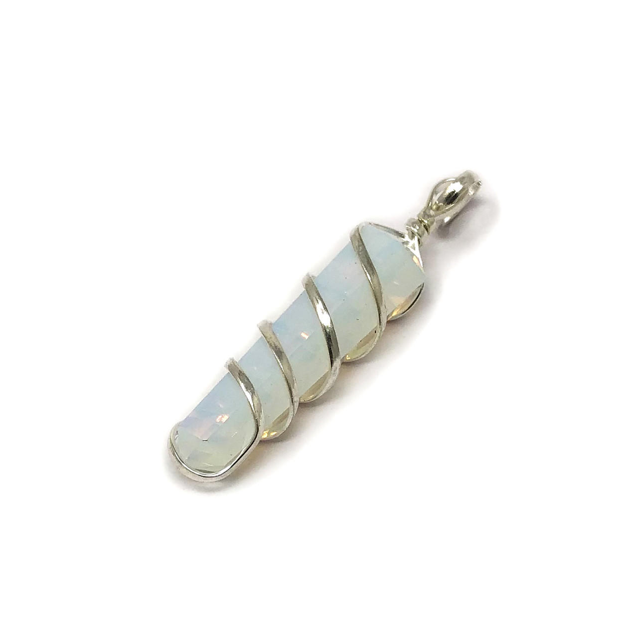 Opal TWIST wire wrapped pendant Gemstones Products VD Importers Inc.
