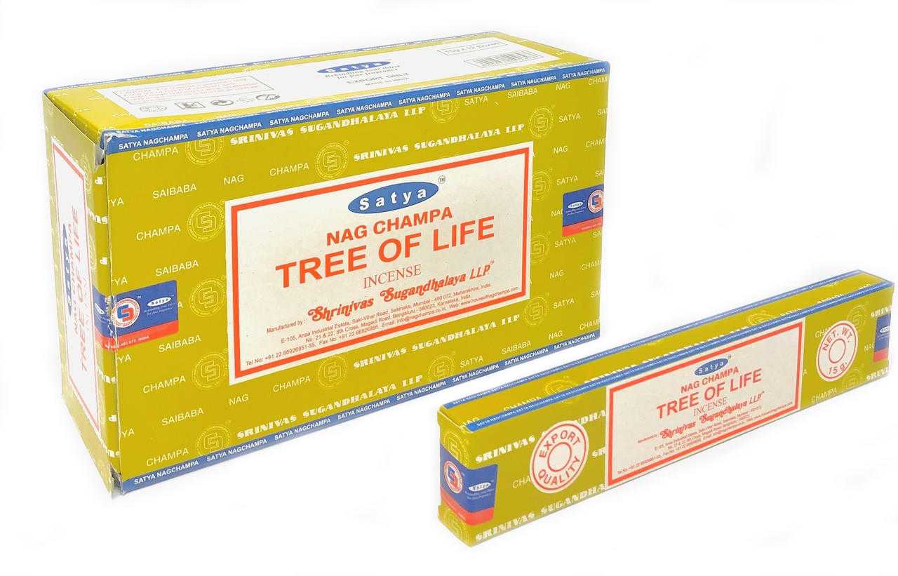 Satya Tree Of Life Incense Sticks – Original Nag Champa, Full Box, Made In India