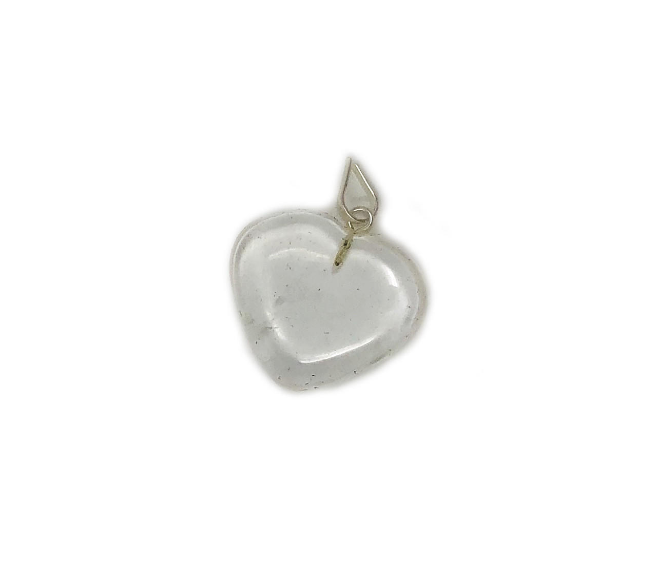 Heart shaped pendants Clear Quartz 1" approx Gemstones Products VD Importers Inc.
