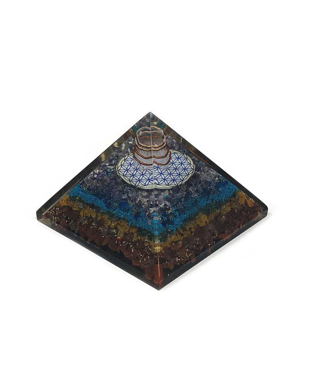 #9 Orgone Energy Pyramid 7 Chakra w/ FOL