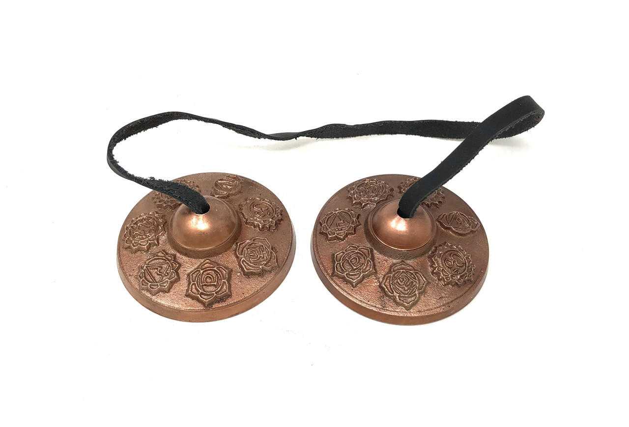 Tibetan Brass Cymbals 7 Chakra