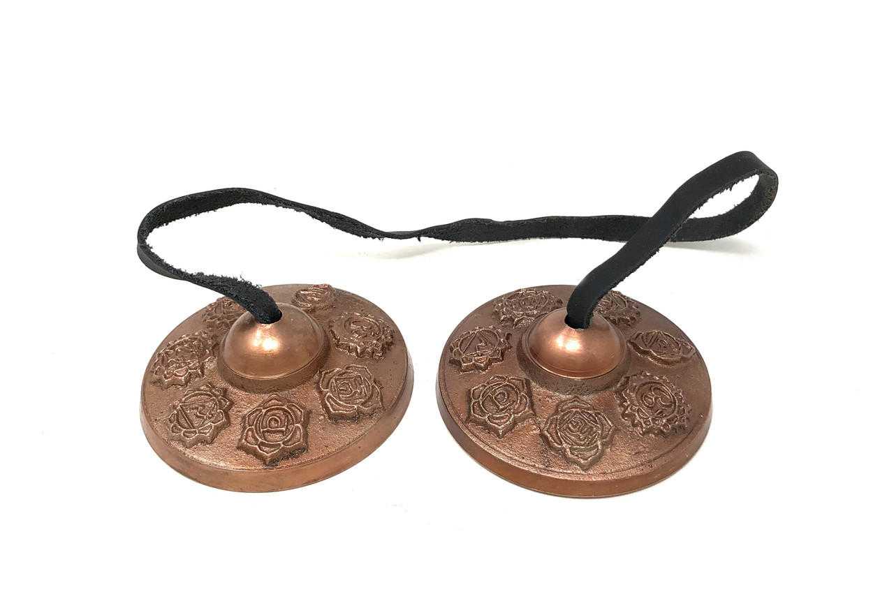 Tibetan Brass Cymbals 7 Chakra