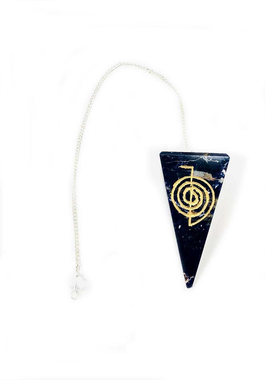 Sodalite 4 sided Reiki Pendulum 2"