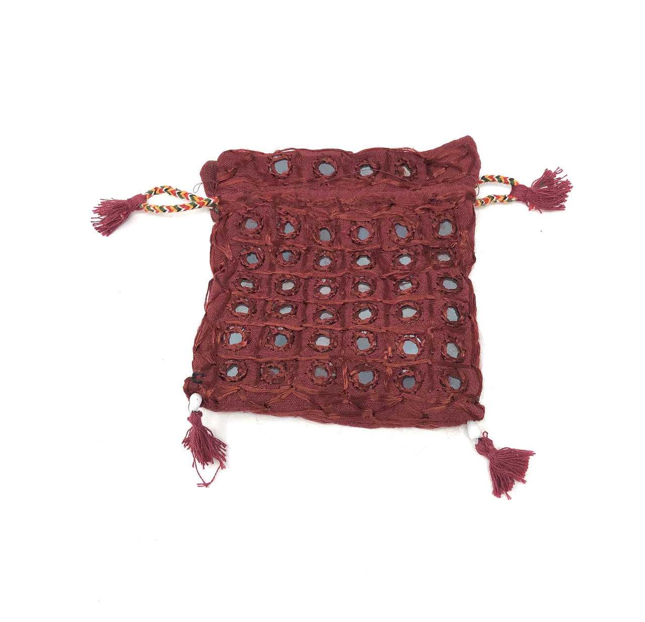 Mirrorwork Pouch set of 4 (5''x4'') Assorted colors