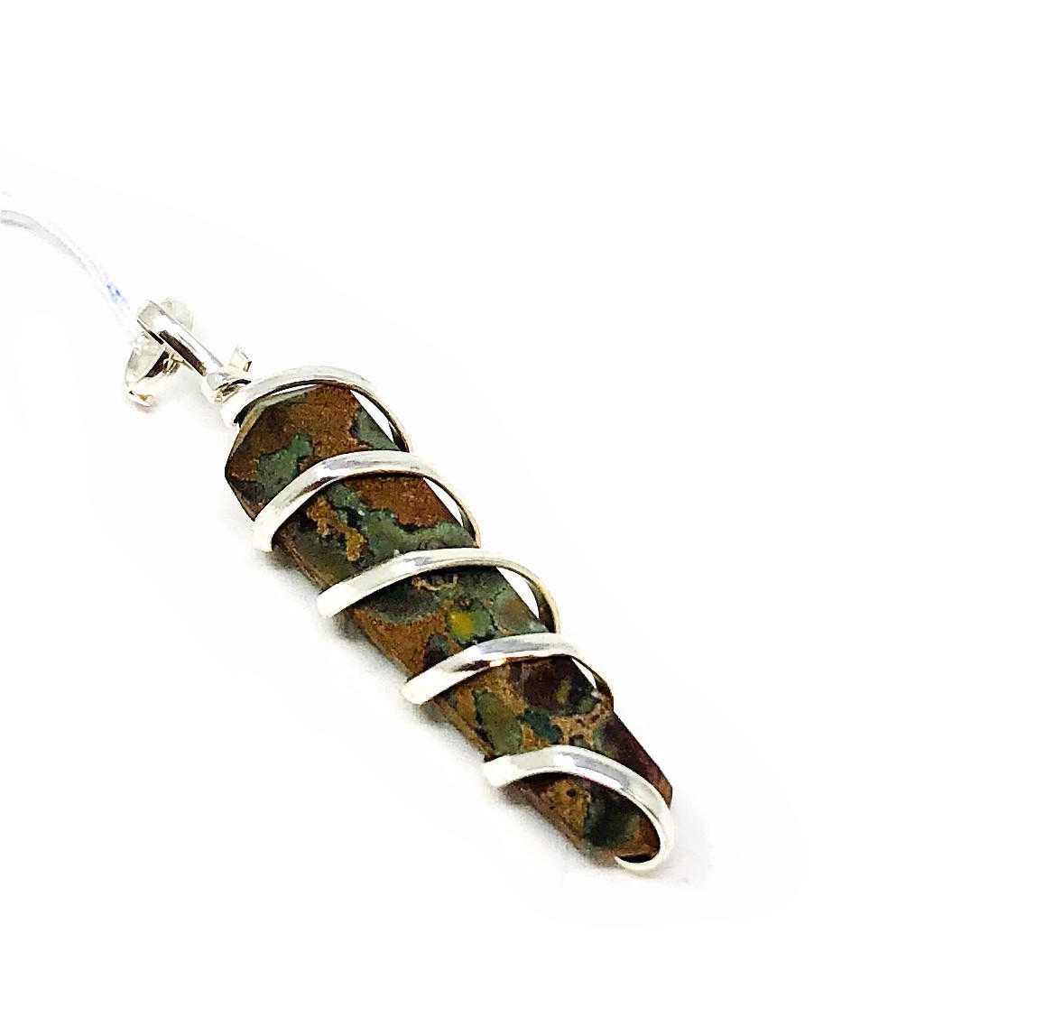 Azobolite TWIST pendant Gemstones Products VD Importers Inc.