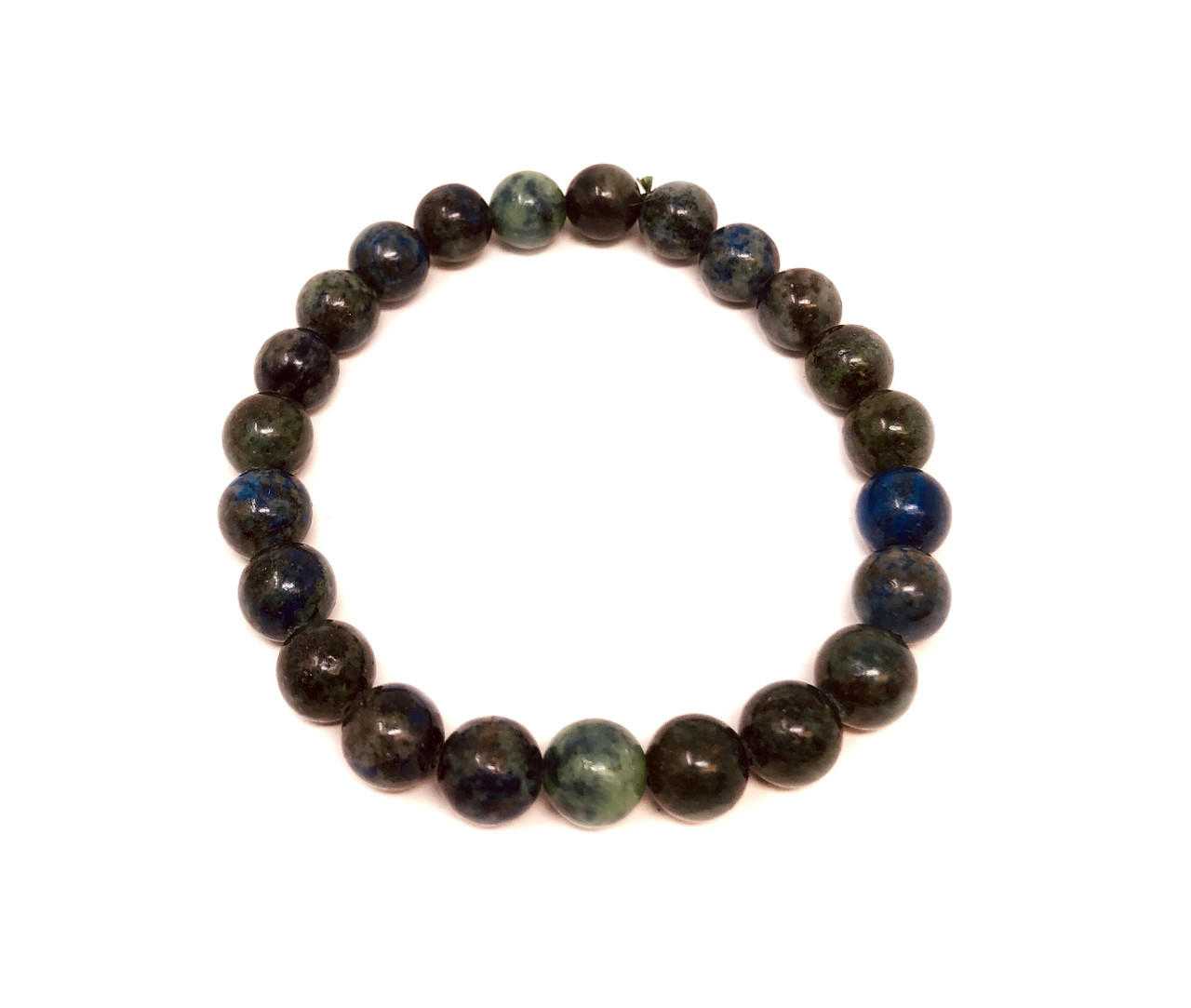 #38 Chrysocolla Bracelet 8mm Shop VD Importers Inc.