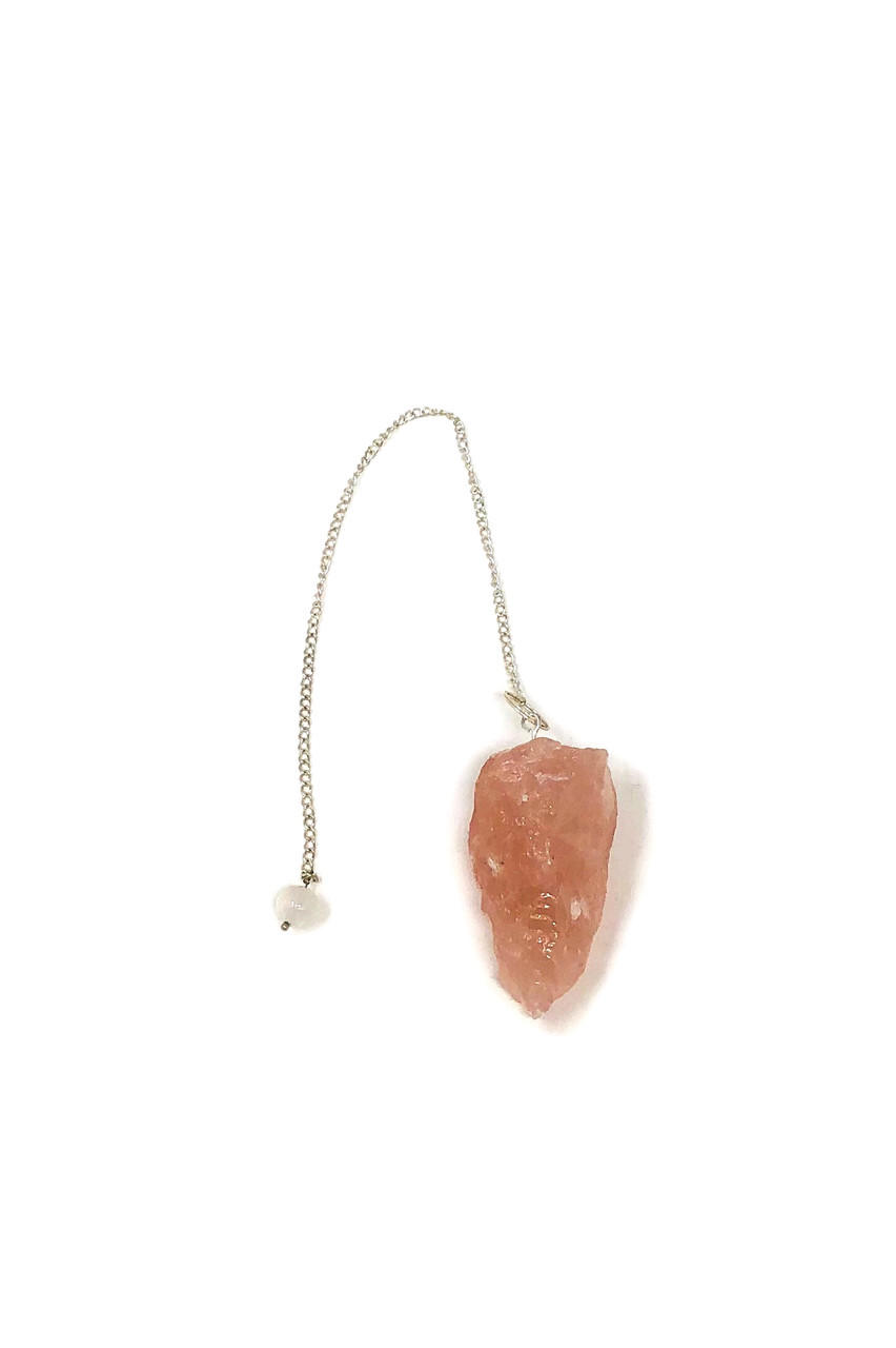 Rough stone pendulum Rose Quartz