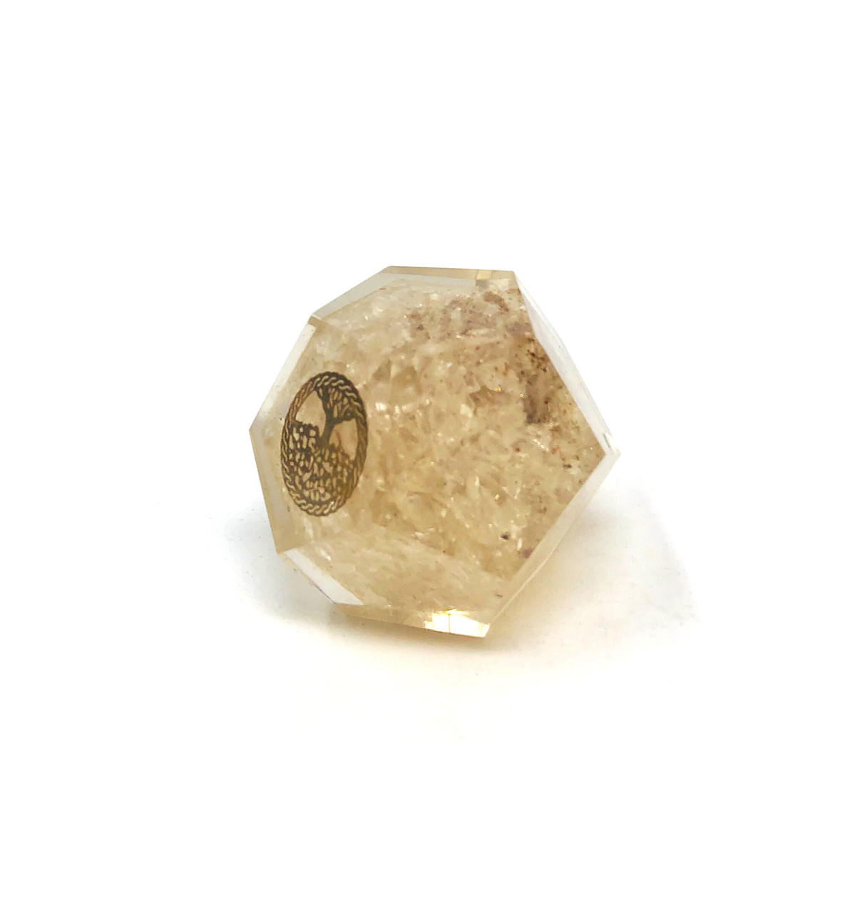 Clear Quartz Orgone Energy Dodecahedron FOL