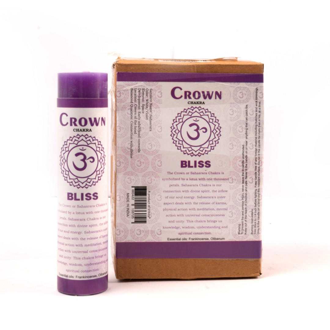 7" Chakra Scented Candles Crown Chakra (Pack of 6)