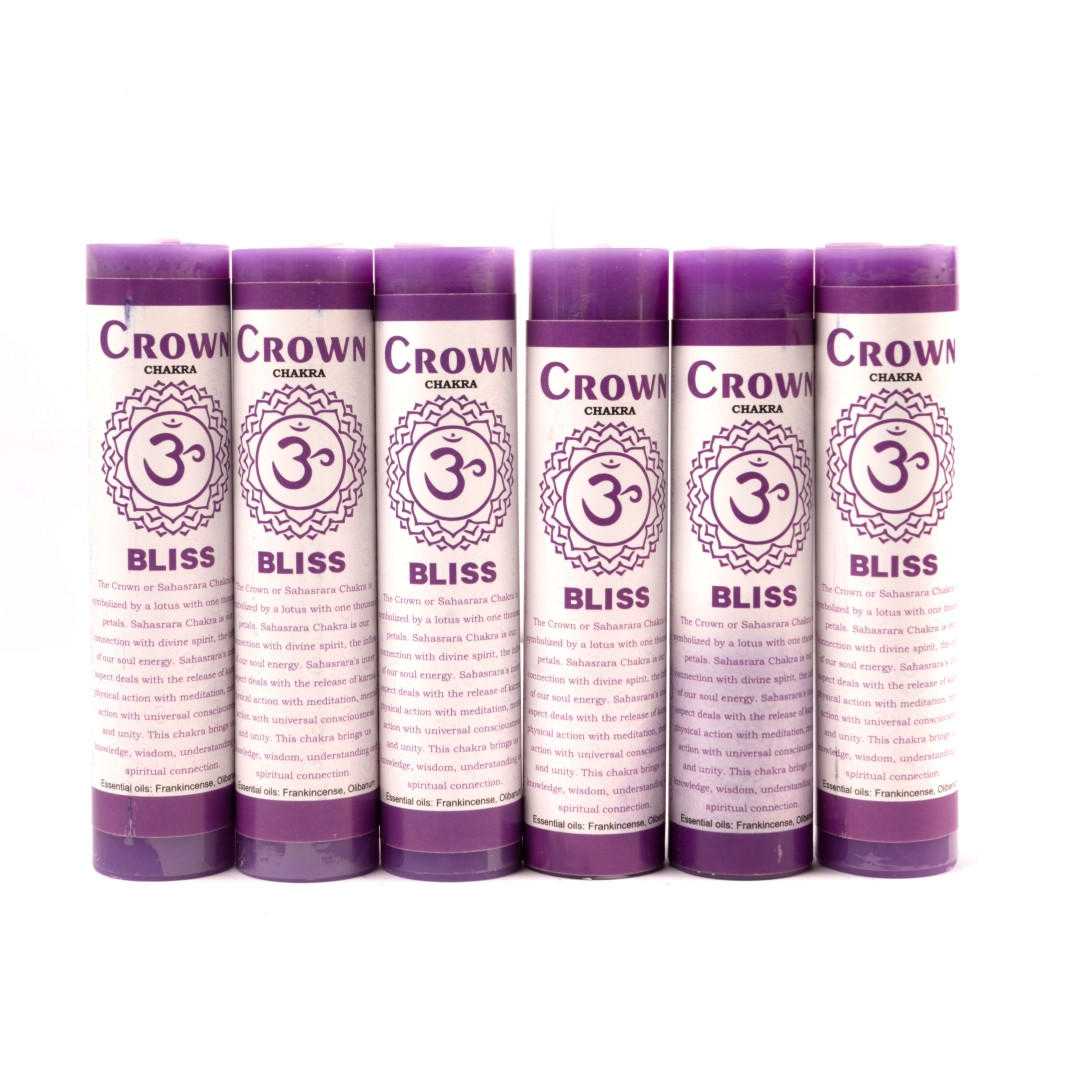 7" Chakra Scented Candles Crown Chakra (Pack of 6)