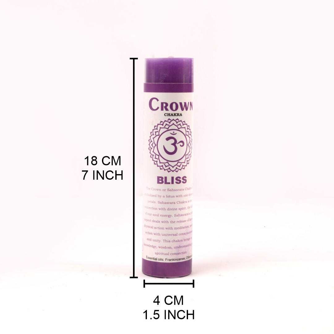 7" Chakra Scented Candles Crown Chakra (Pack of 6) Vrinda ® Shop VD Importers Inc.