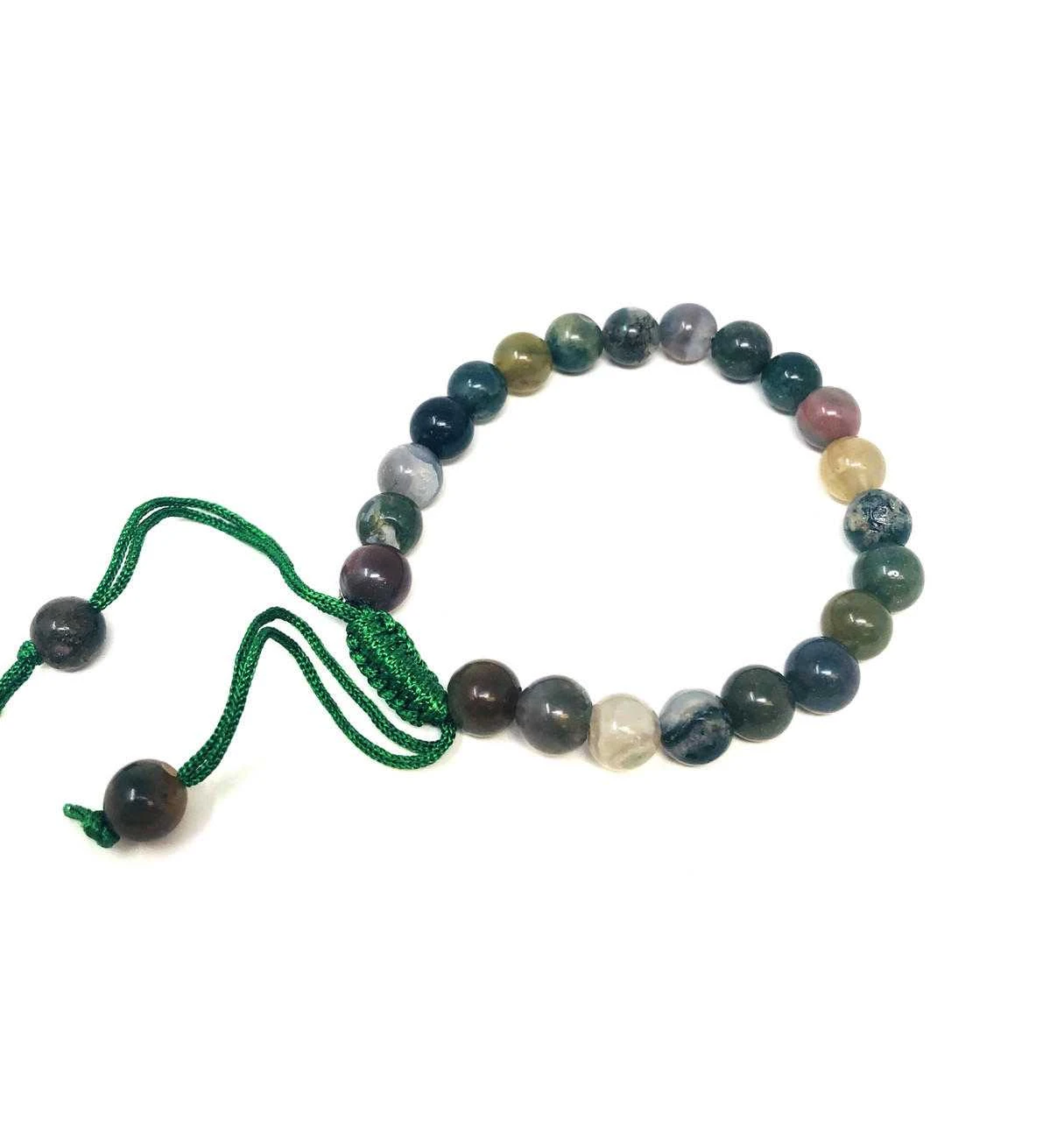 #7 Indian Agate Thread bracelet