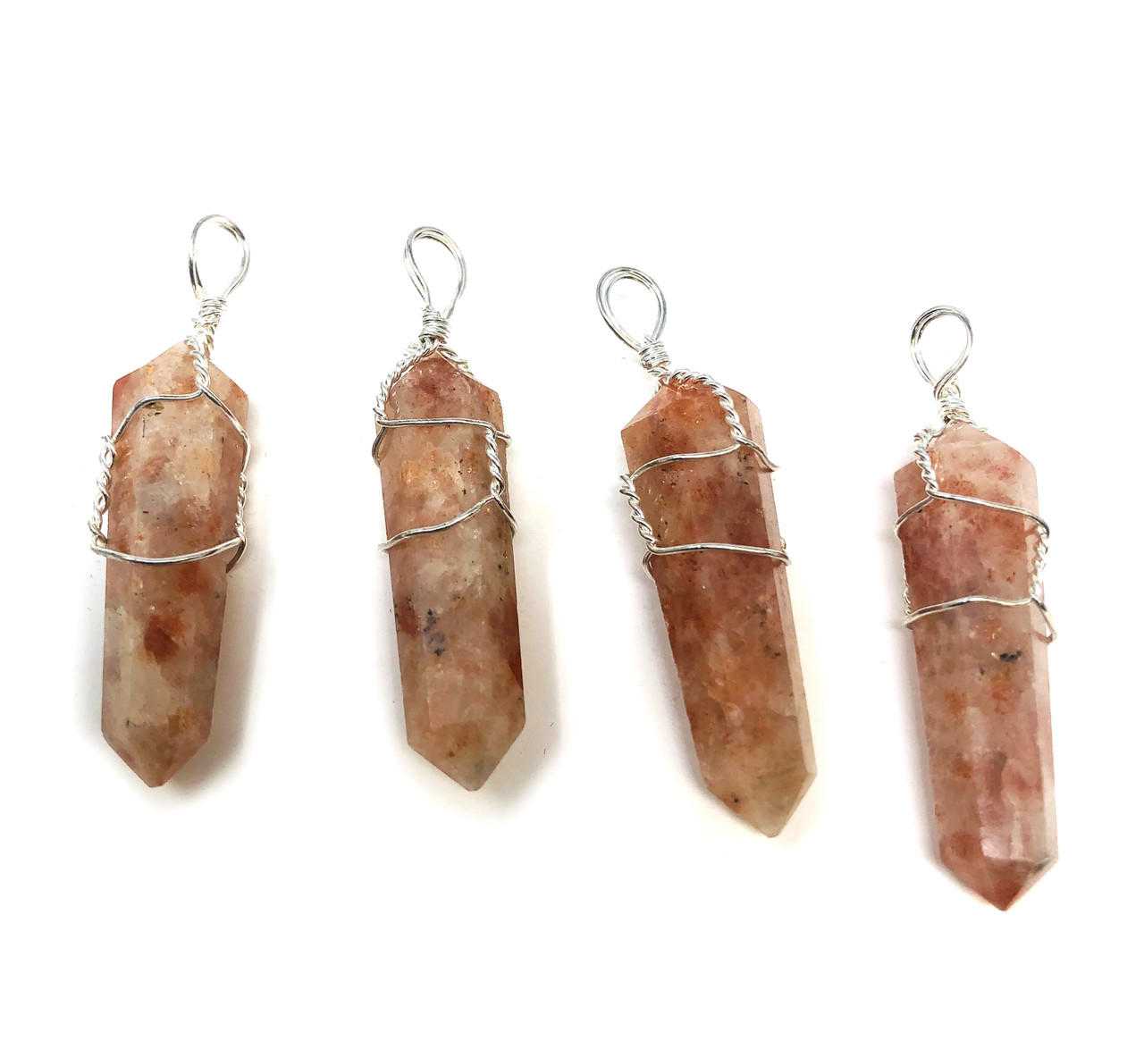Sunstone Wire wrapped Pendant. Gemstones Products VD Importers Inc.