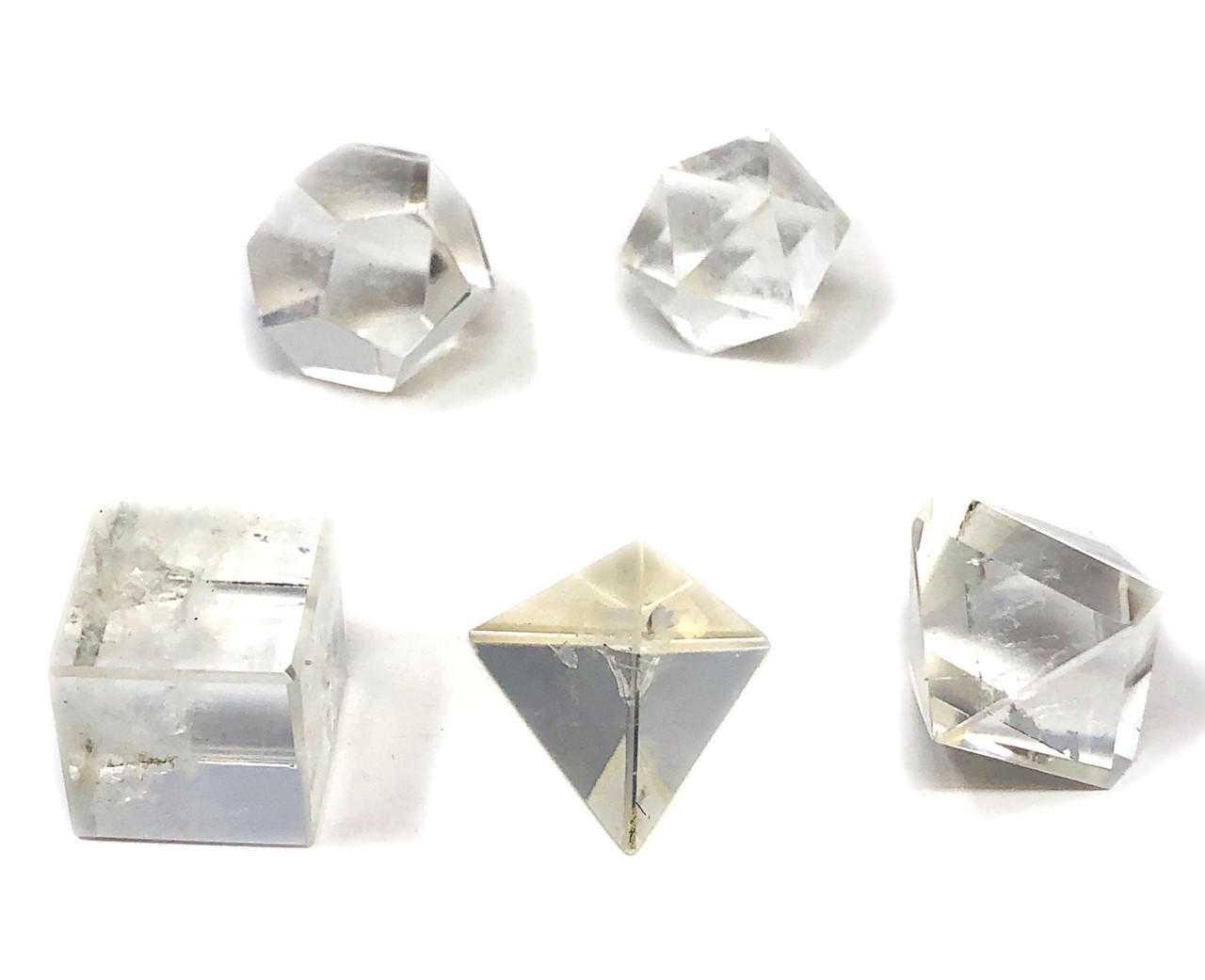 Geometry Set Clear Quartz (5 pc set)