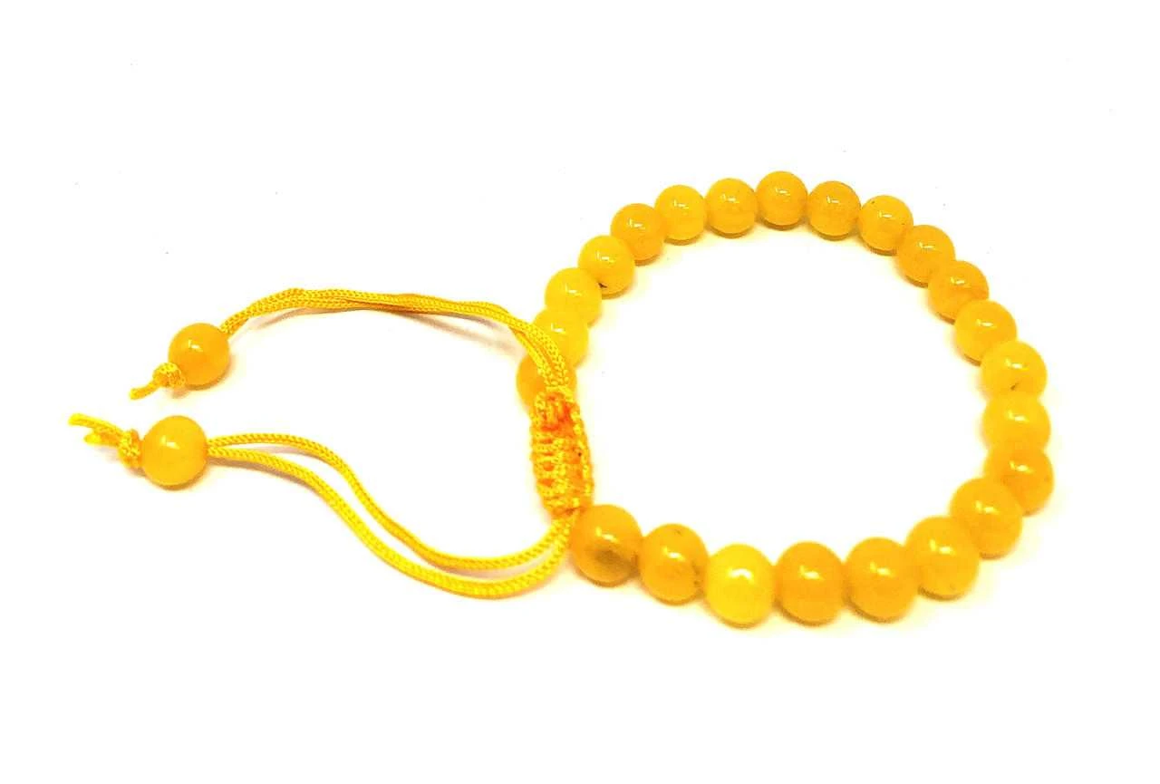 #10 Yellow Jade Thread Bracelet
