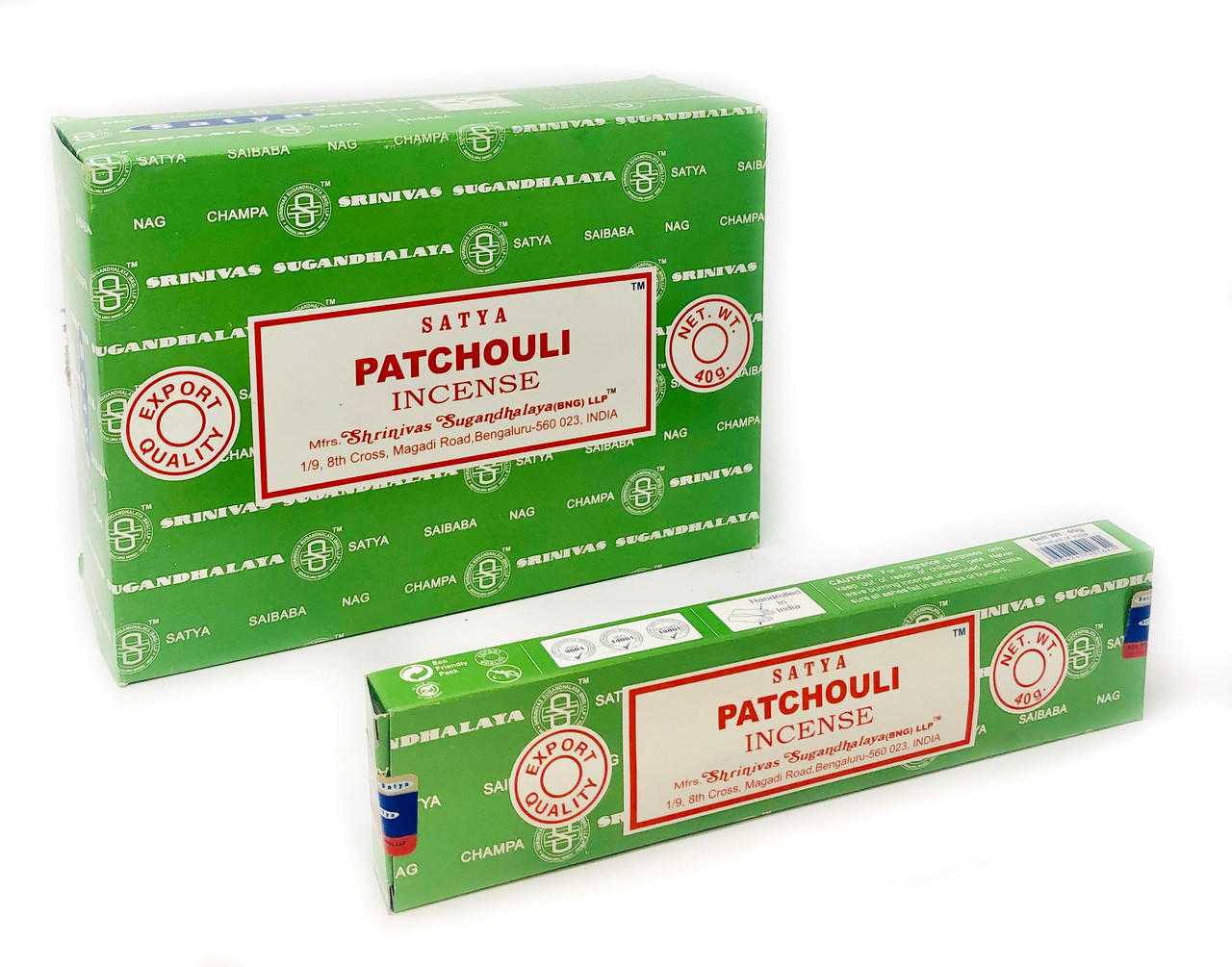 Satya Patchouli 40 grams (pack of 12) Satya Satya Incense VD Importers Inc.