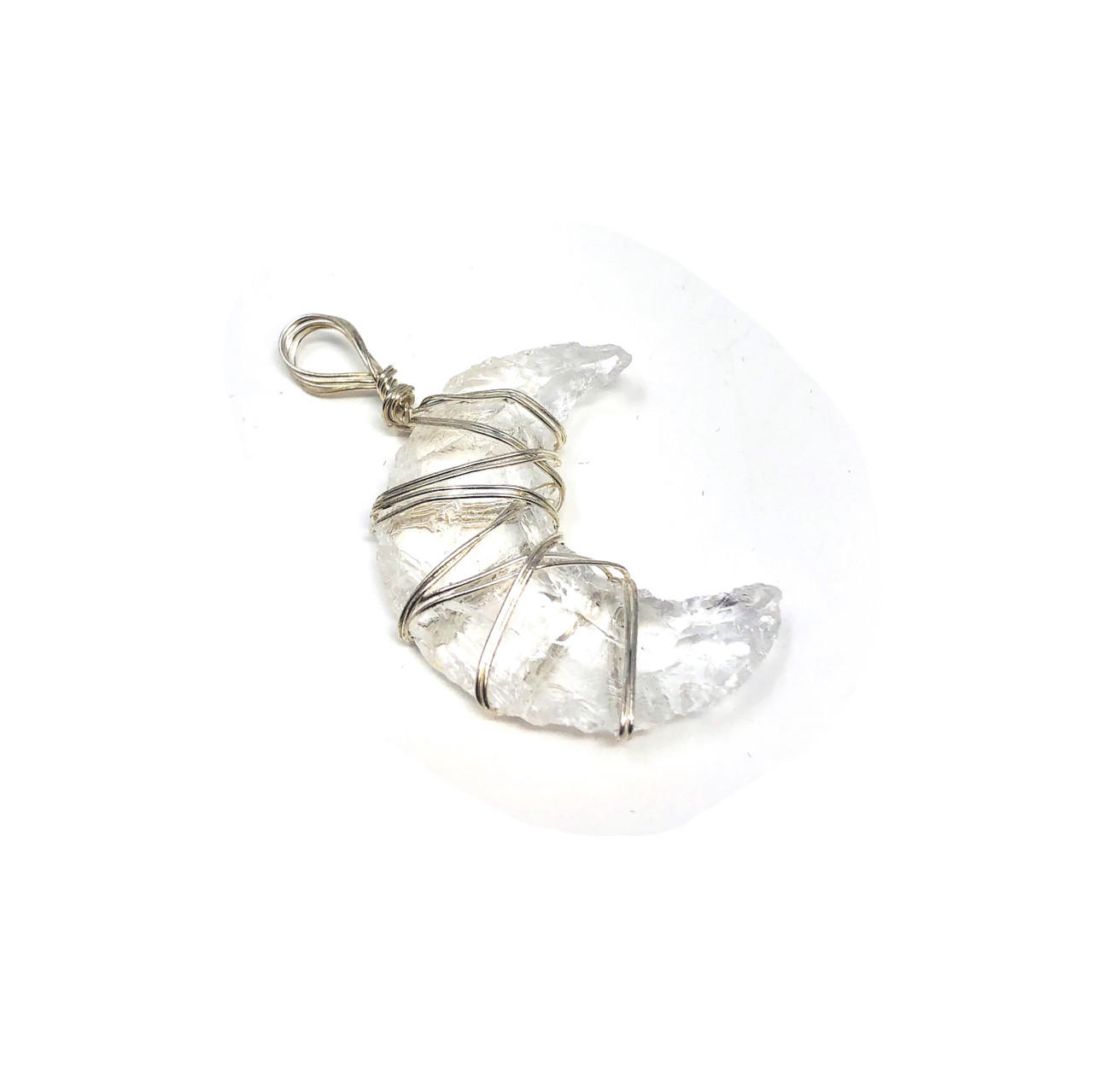 Clear Quartz pendant Phases of Moon Gemstones Products VD Importers Inc.