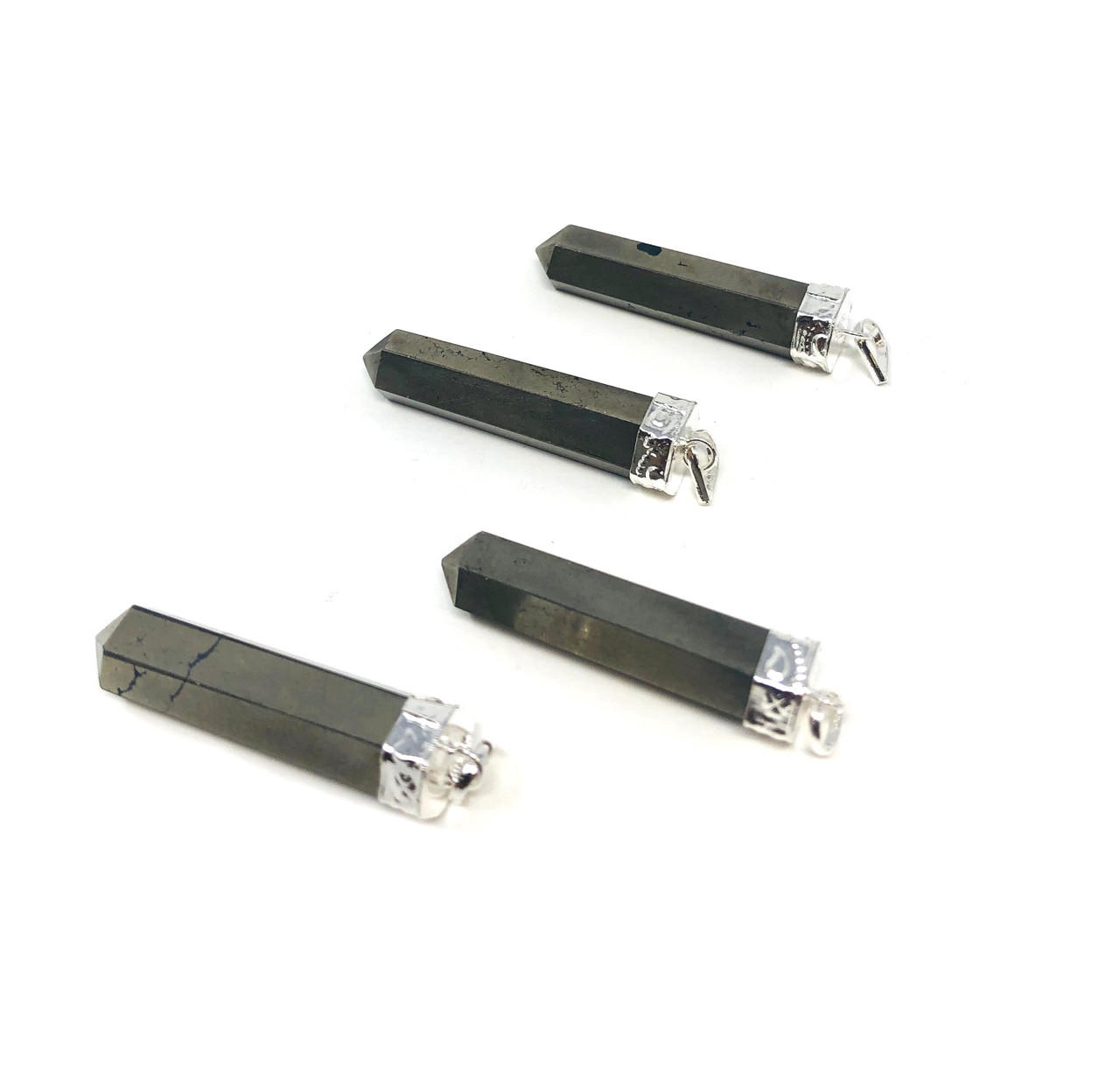 Single point Pencil Pendant Pyrite Gemstones Products VD Importers Inc.