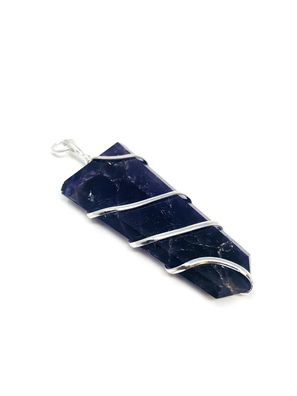 Flat Wire wrapped penFlat Wire wrapped pendant Amethystdant Amethyst Gemstones Products VD Importers Inc.