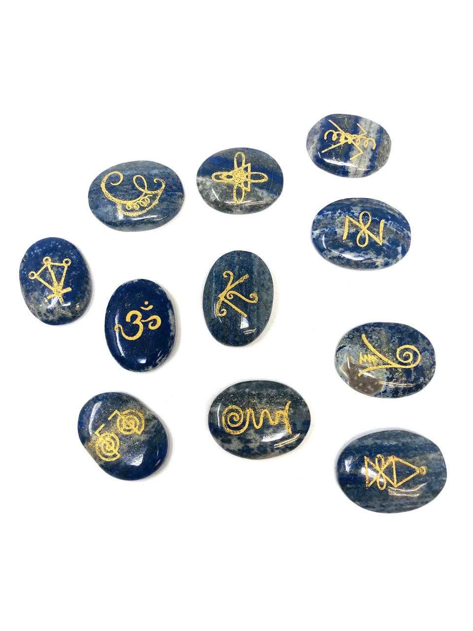 KARUNA 11pc set LAPIS LAZULI with velvet bag(B30)