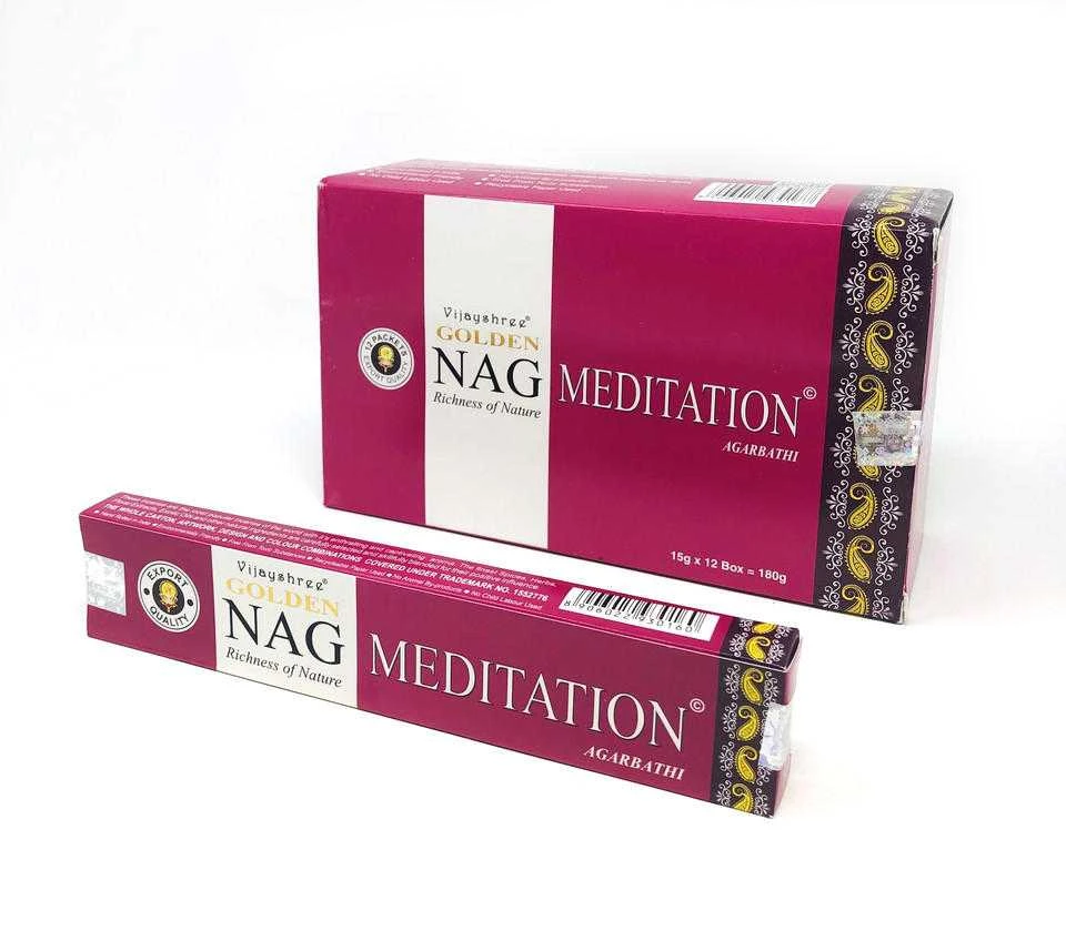 Golden Nag Meditation Incense (15 grams)
