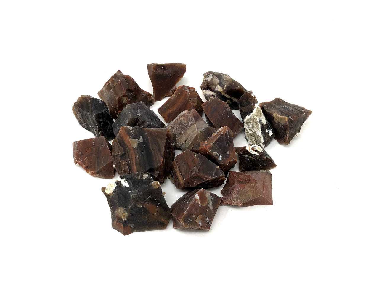 Tumbled Pebbles Stone Agate Red Jasper Rough (3/4"-1.5") Gemstones Products VD Importers Inc.