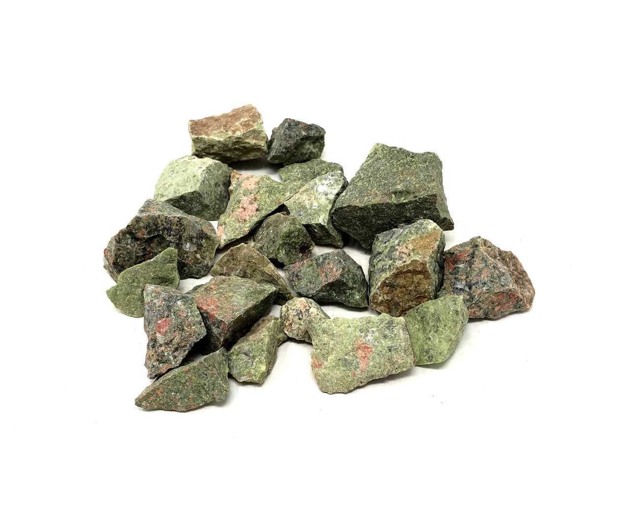Tumbled Pebbles Stone Agate Unakite Rough (3/4"-1.5") Gemstones Products VD Importers Inc.