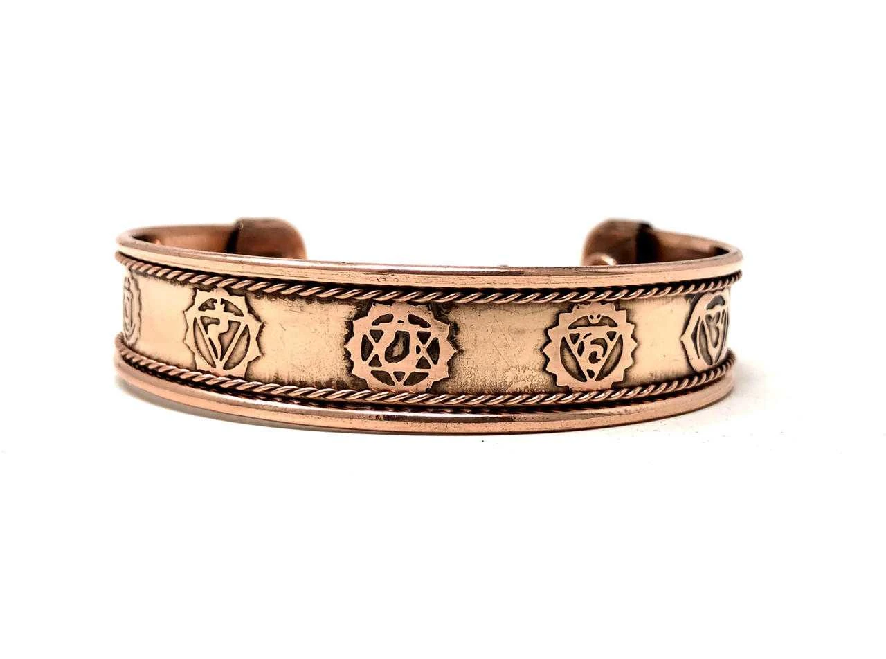 Copper Bracelet Magnetic (7 Chakra)