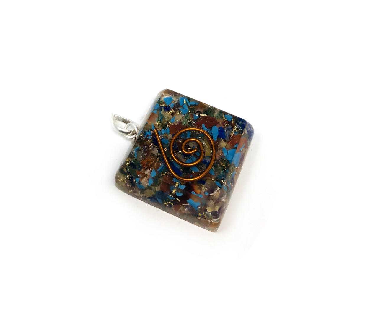 Pendant chakra square Orgone Gemstones Products VD Importers Inc.