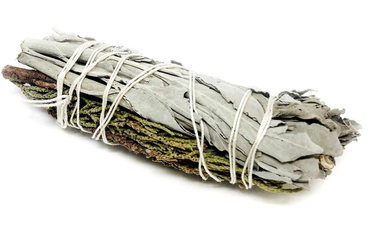White Sage with Juniper and Cedar 4 inch