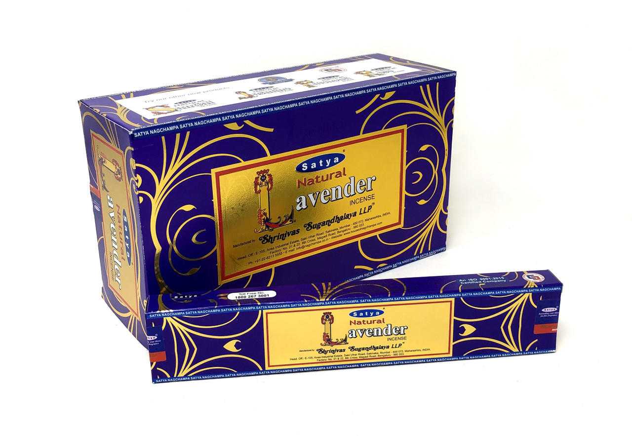 Satya Natural Lavender 15 grams. Satya Satya Incense VD Importers Inc.