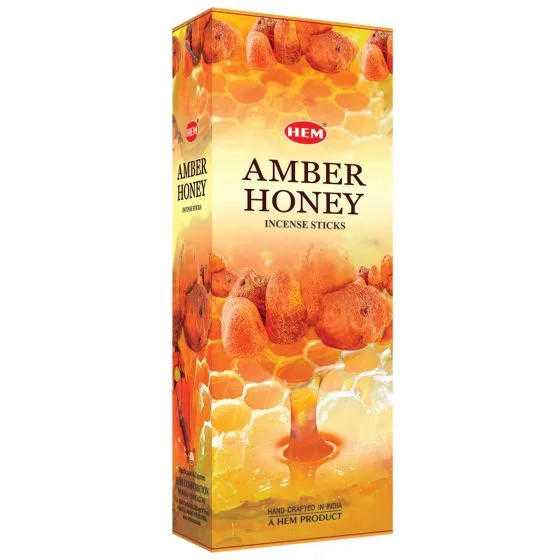 Amber Honey Hexa pack of 6 Hem Incense VD Importers Inc.