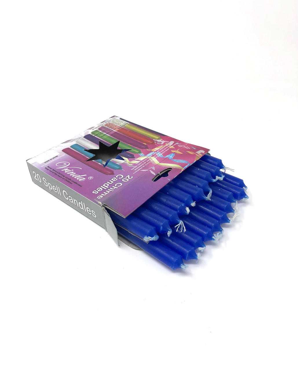 4''Chime/Spell candles(pack of 20) Blue
