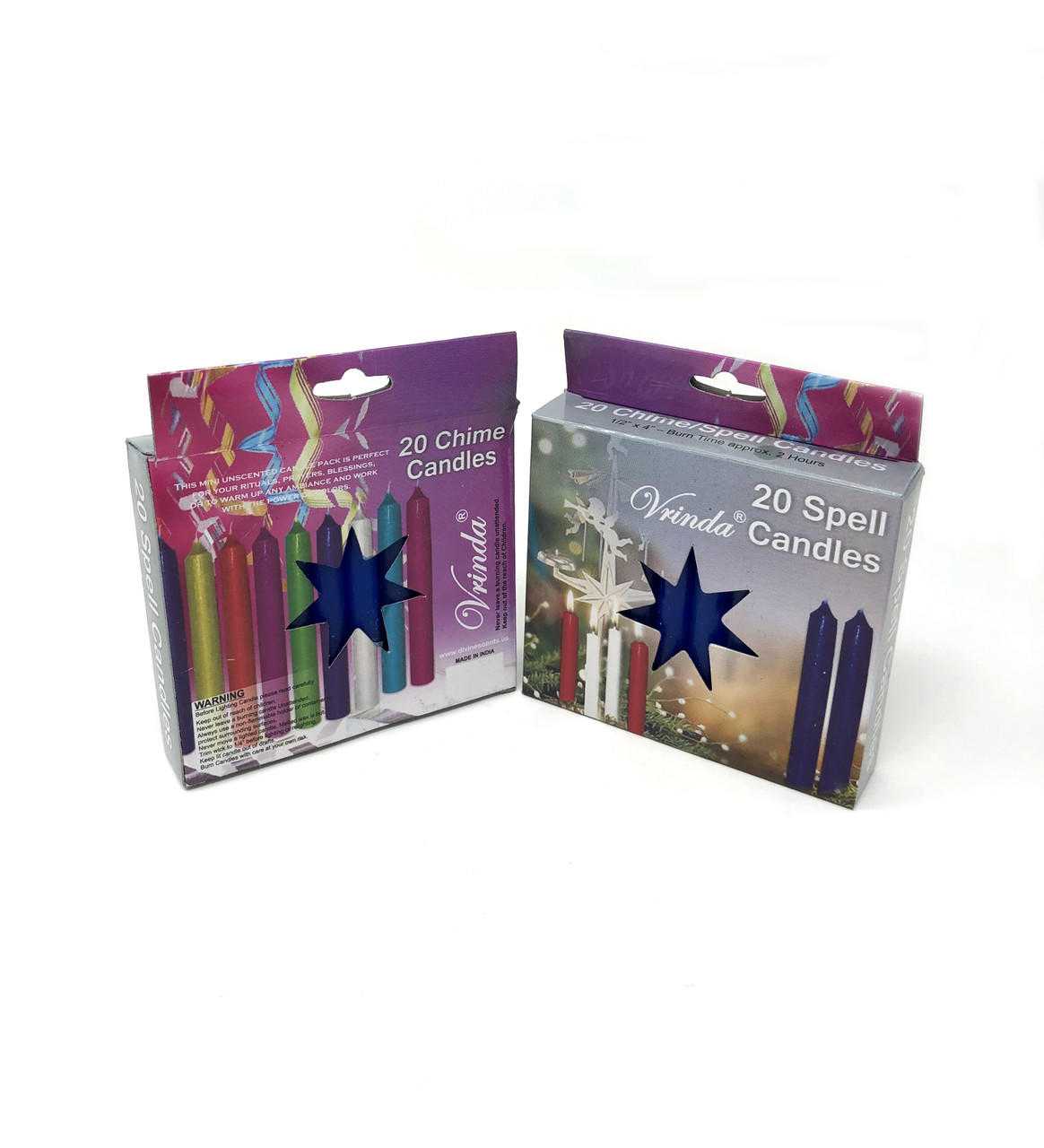 4''Chime/Spell candles(pack of 20) Blue